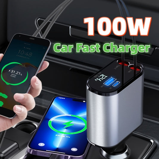 100W Super Fast Car Charger